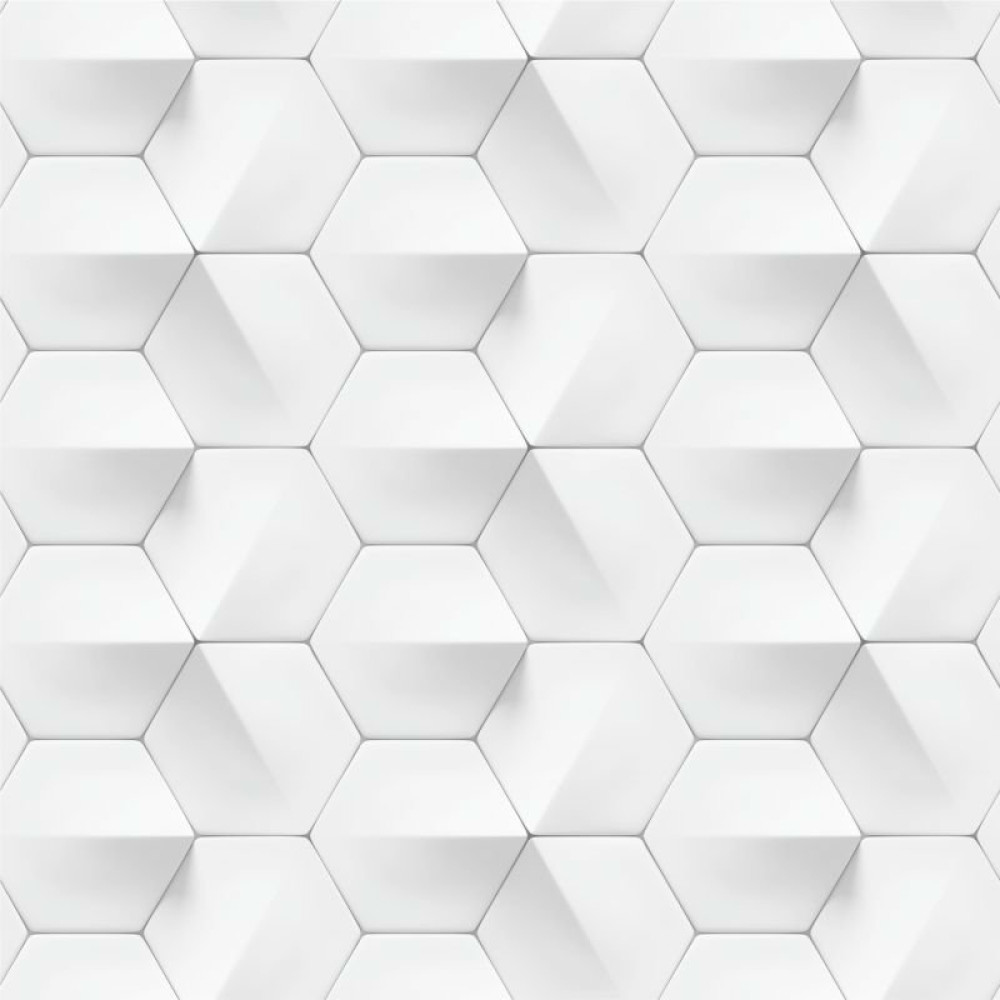 Papel de Parede Geométrico 3D Hexagonal