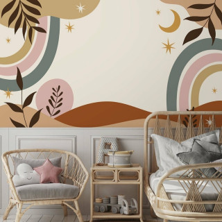 Papel de Parede Personalizado Boho Chic Abstrato