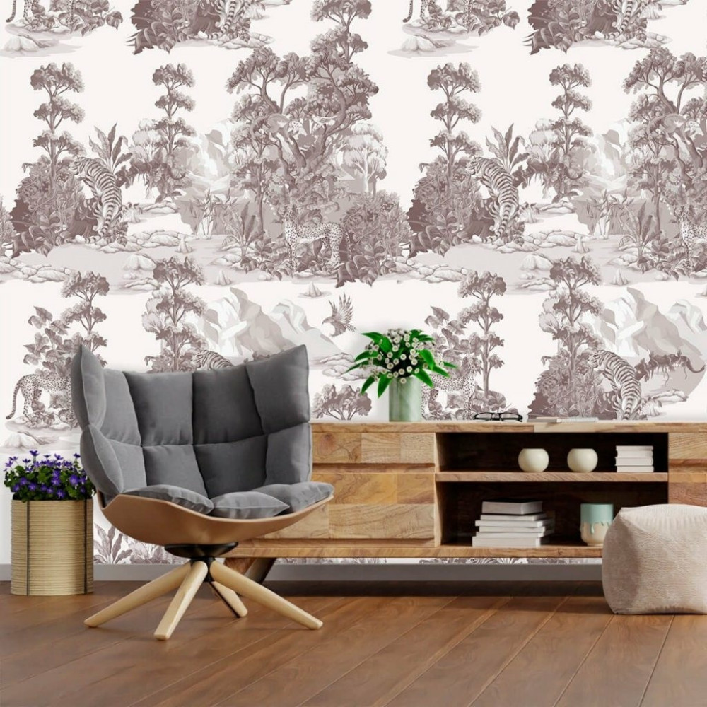 Papel De Parede Personalizado Selva Safári Infantil