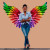 Adesivo Decorativo Asas de Anjo Colorful