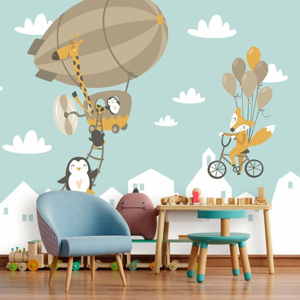 Papel de Parede Personalizado Dirigível Encantado