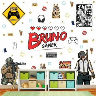 Papel de Parede Personalizado Gamer Moderno