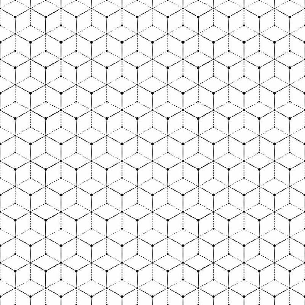 Papel de Parede Geométrico 3D Retrô