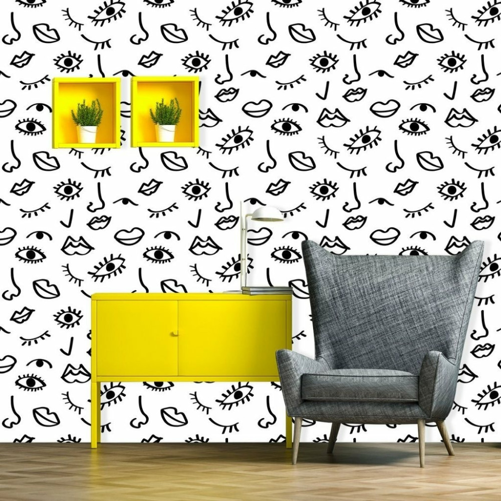 Papel De Parede Personalizado Faces Papel De Parede Personalizado Faces