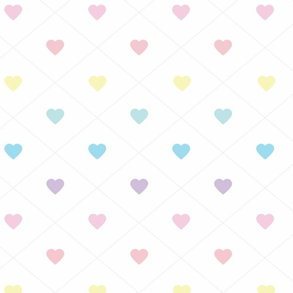 Papel de Parede Infantil Colorful Love
