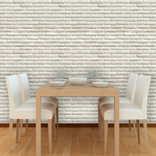 Papel de Parede Tijolinho Cinza Claro