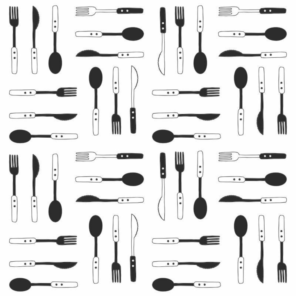 Papel de Parede Cozinha Talheres