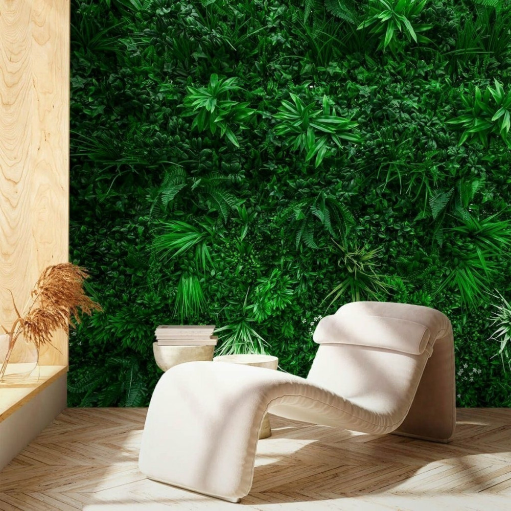 Papel De Parede Personalizado Jardim Folhas Papel De Parede Personalizado Jardim Folhas