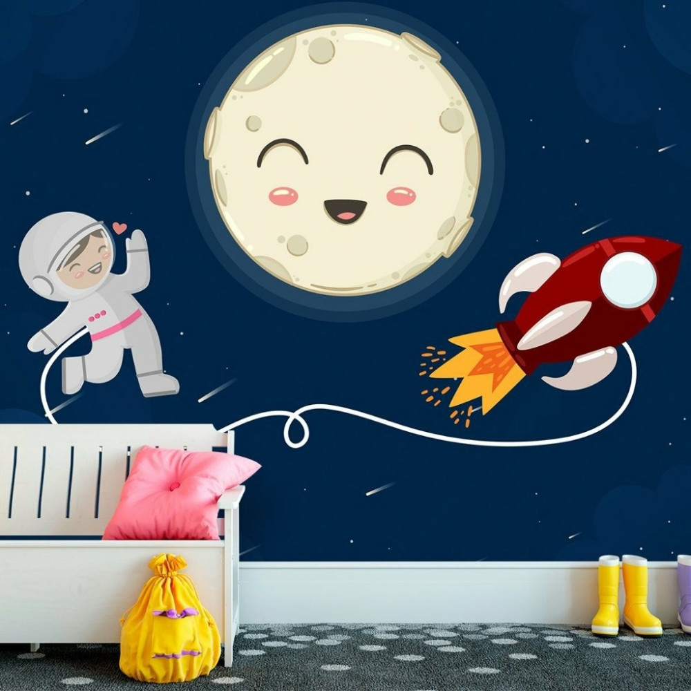 Papel de Parede Personalizado Astronaut Girl