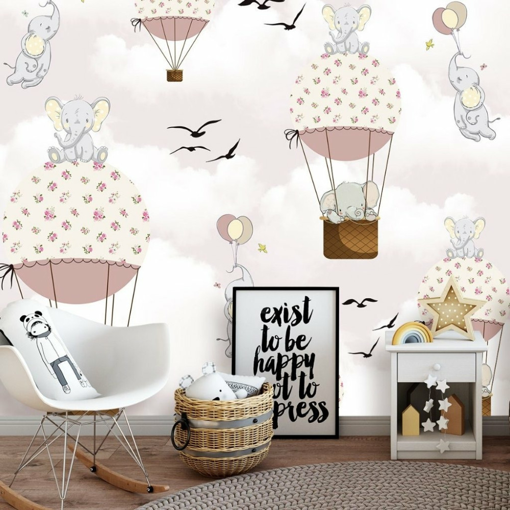 Papel de Parede Personalizado Elefante Baby Papel de Parede Personalizado Elefante Baby