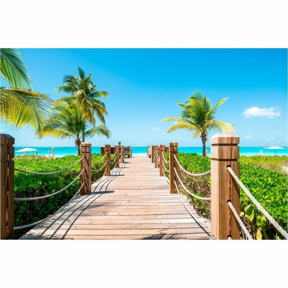 Papel de Parede Personalizado Praia do Caribe