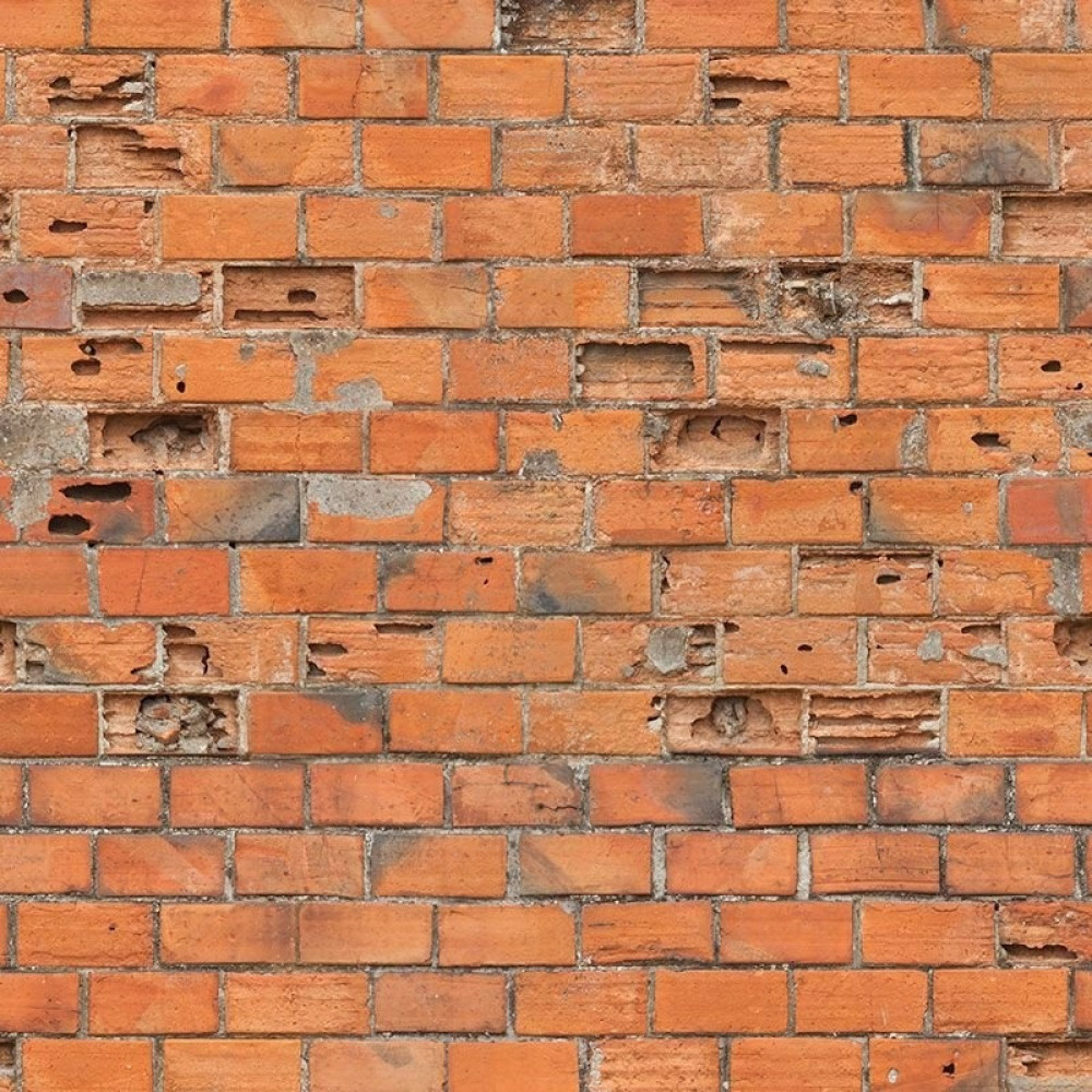 Papel de Parede Tijolinho Rústico em tons Alaranjados Papel de Parede Tijolinho Rústico em tons Alaranjados