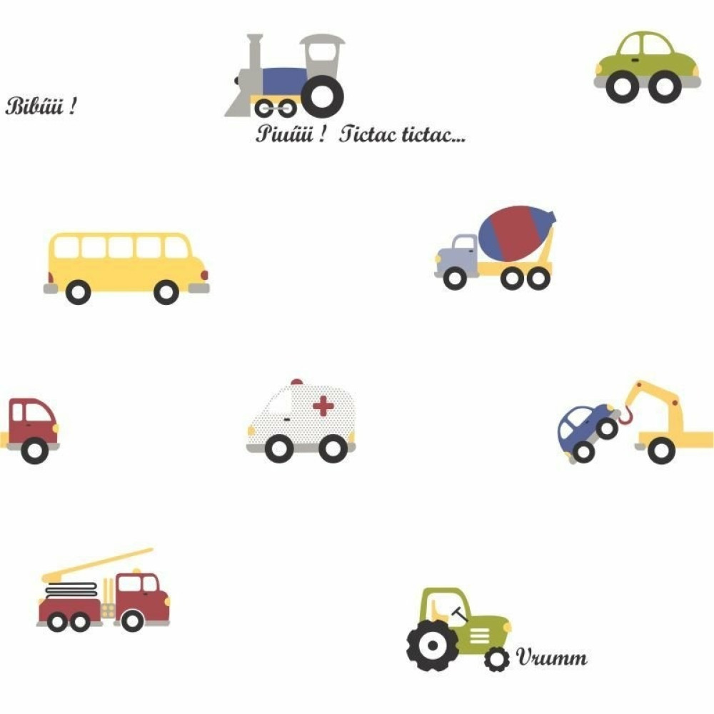 Papel de Parede Baby Carrinhos