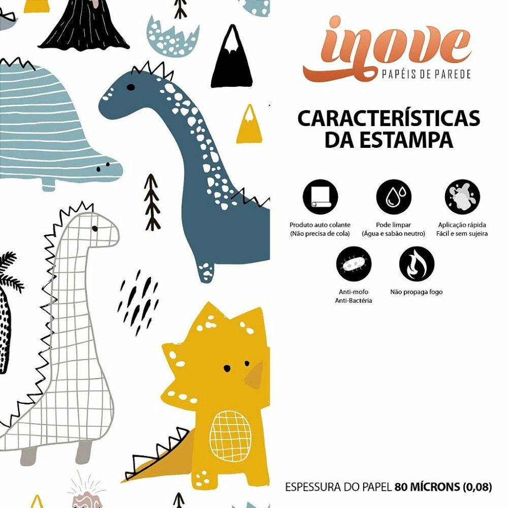 Papel de Parede Baby Dinos Papel de Parede Baby Dinos