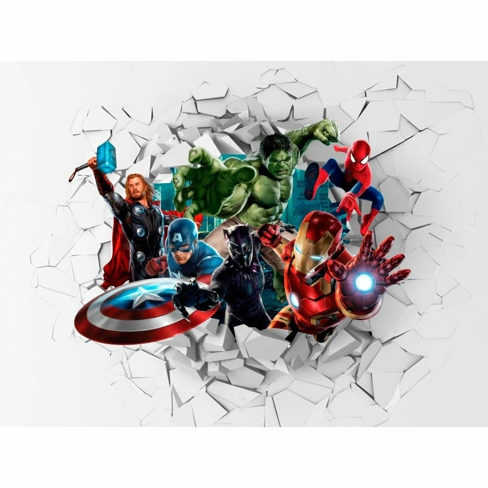 Papel de Parede Personalizado Heróis da Marvel