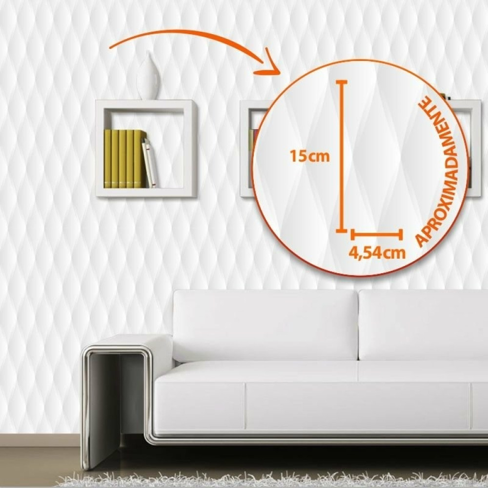 Papel de Parede Geométrico 3D Glamour