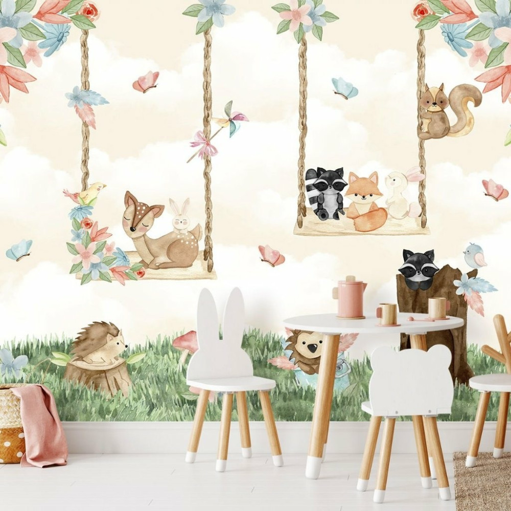 Papel de Parede Personalizado Balanço Encantado Papel de Parede Personalizado Balanço Encantado