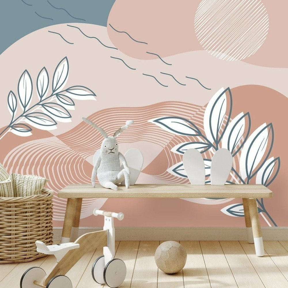 Papel de Parede Personalizado Deserto Abstrato Boho