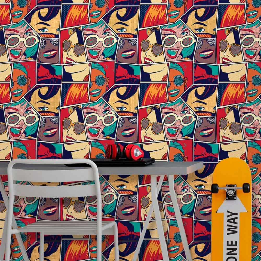 Papel de Parede Teen Pop Art