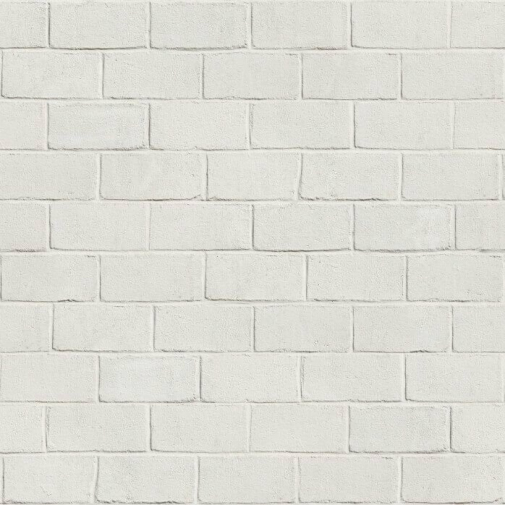 Papel de Parede Tijolinho Cinza Claro Decorativo