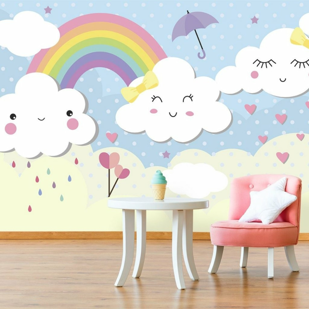 Papel de Parede Personalizado Chuva de Amor Papel de Parede Personalizado Chuva de Amor