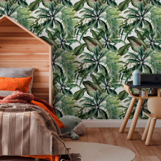 Papel de Parede Natura Folhas Tropical