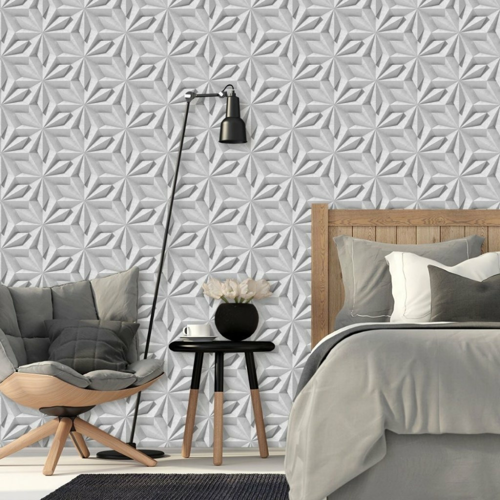 Papel de Parede 3D Geométrico Origami Papel de Parede 3D Geométrico Origami