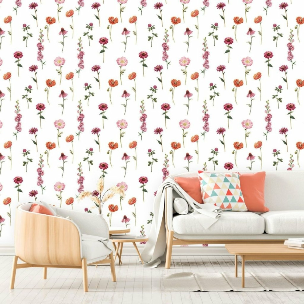 Papel De Parede Personalizado Flores do Campo