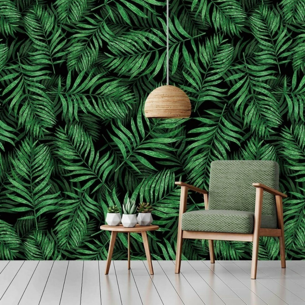 Papel De Parede Personalizado Folhagens