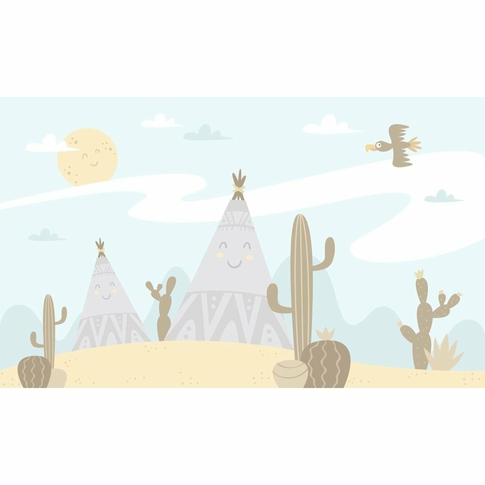 Papel de Parede Personalizado Cabanas