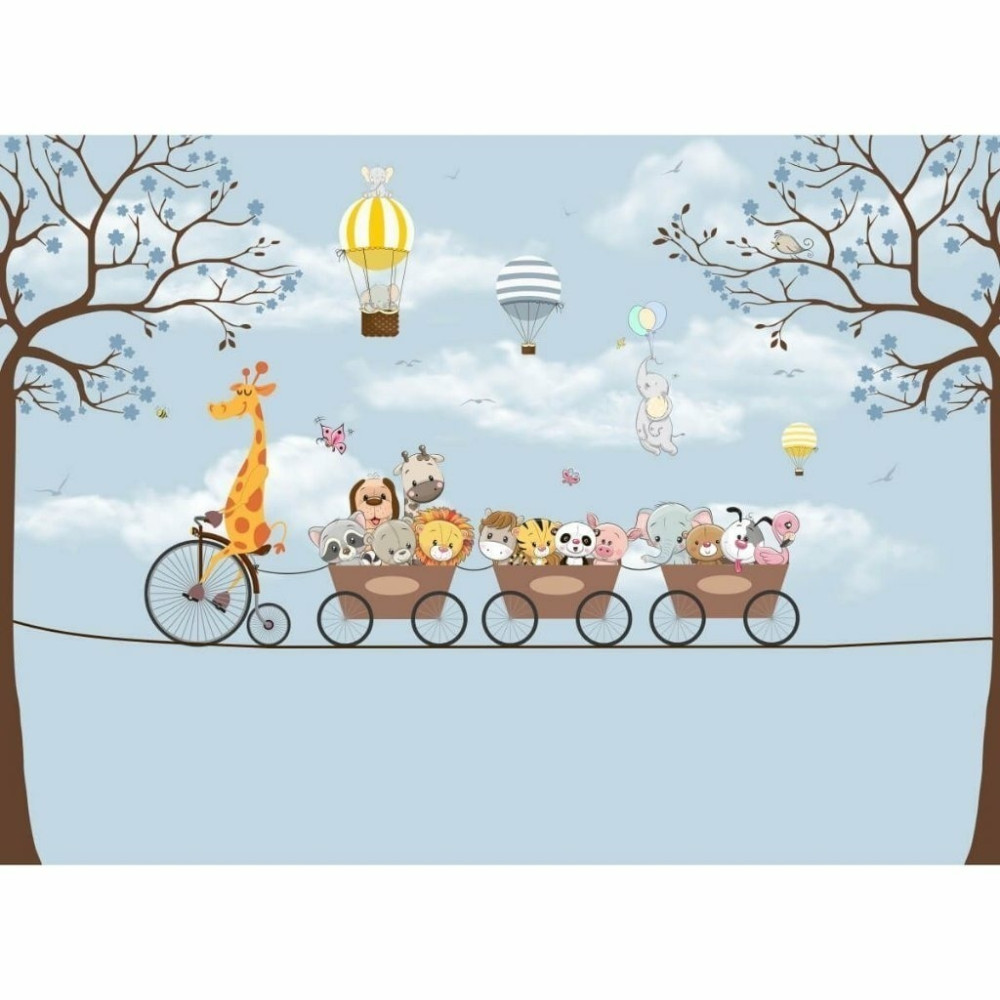 Papel de Parede Personalizado Passeio Encantado Baby Blue