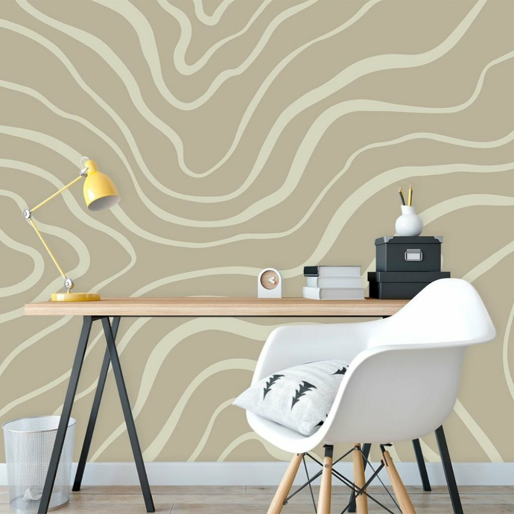 Papel De Parede Personalizado Crooked Lines Papel De Parede Personalizado Crooked Lines