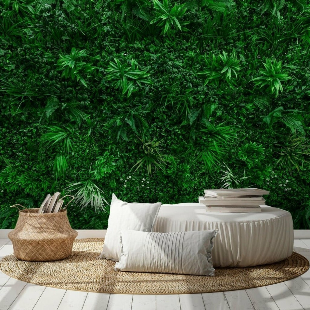 Papel De Parede Personalizado Jardim Folhas Papel De Parede Personalizado Jardim Folhas