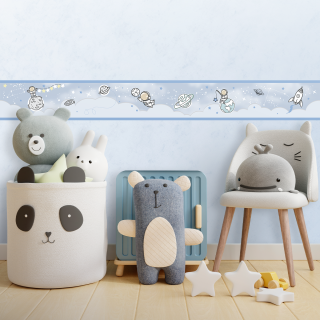 Faixa Decorativa Infantil Astronautas