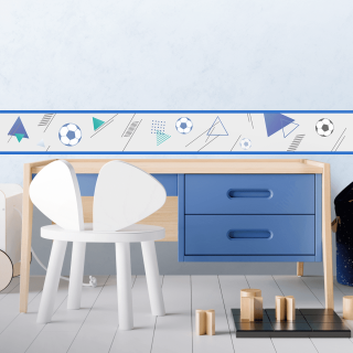 Faixa Decorativa Infantil Bola de Futebol