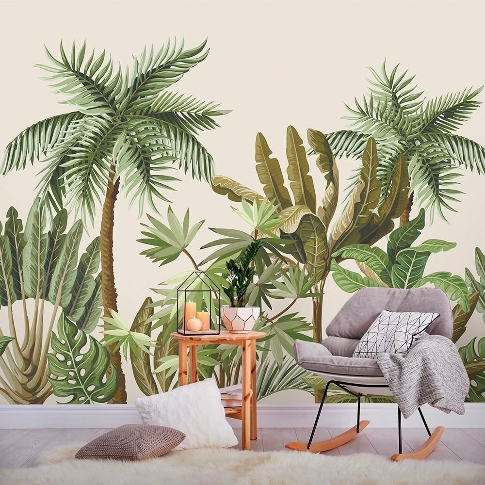 Papel de Parede Personalizado Tropical