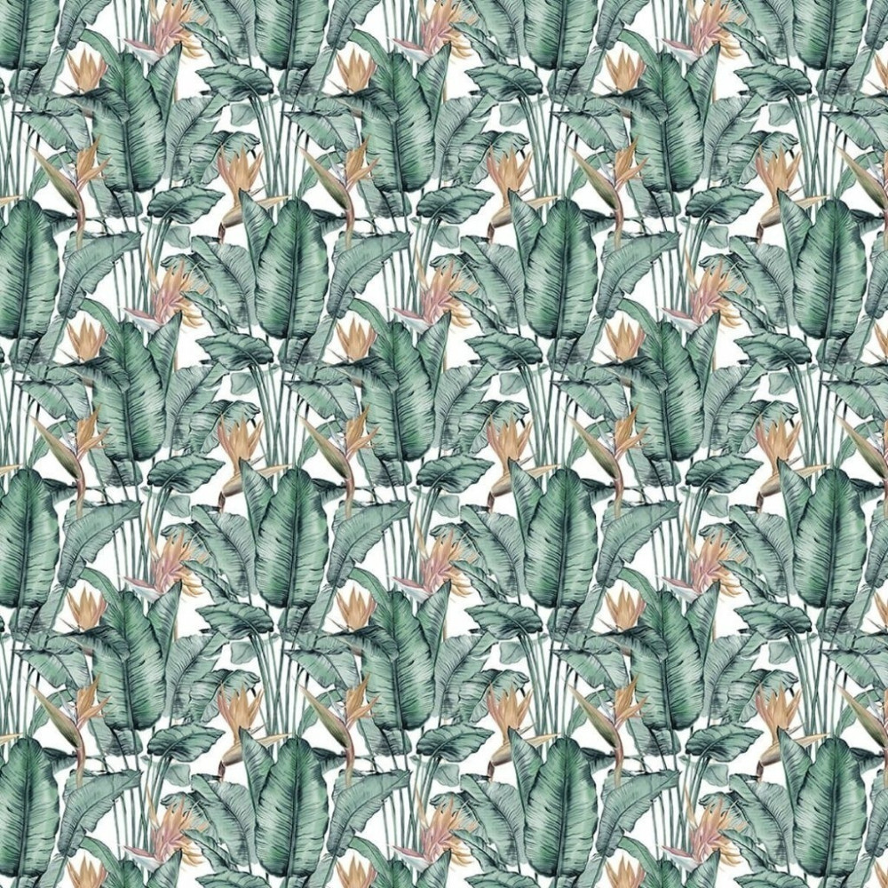 Papel De Parede Personalizado Bananeira Floral
