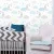 Papel de Parede Baby Nuvens e Lua Cinza e Azul