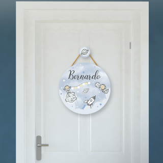 Porta Maternidade Astronautas