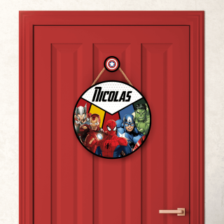 Porta Maternidade Heróis Marvel