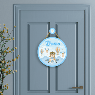 Porta Maternidade Ursinho Aviador Cute