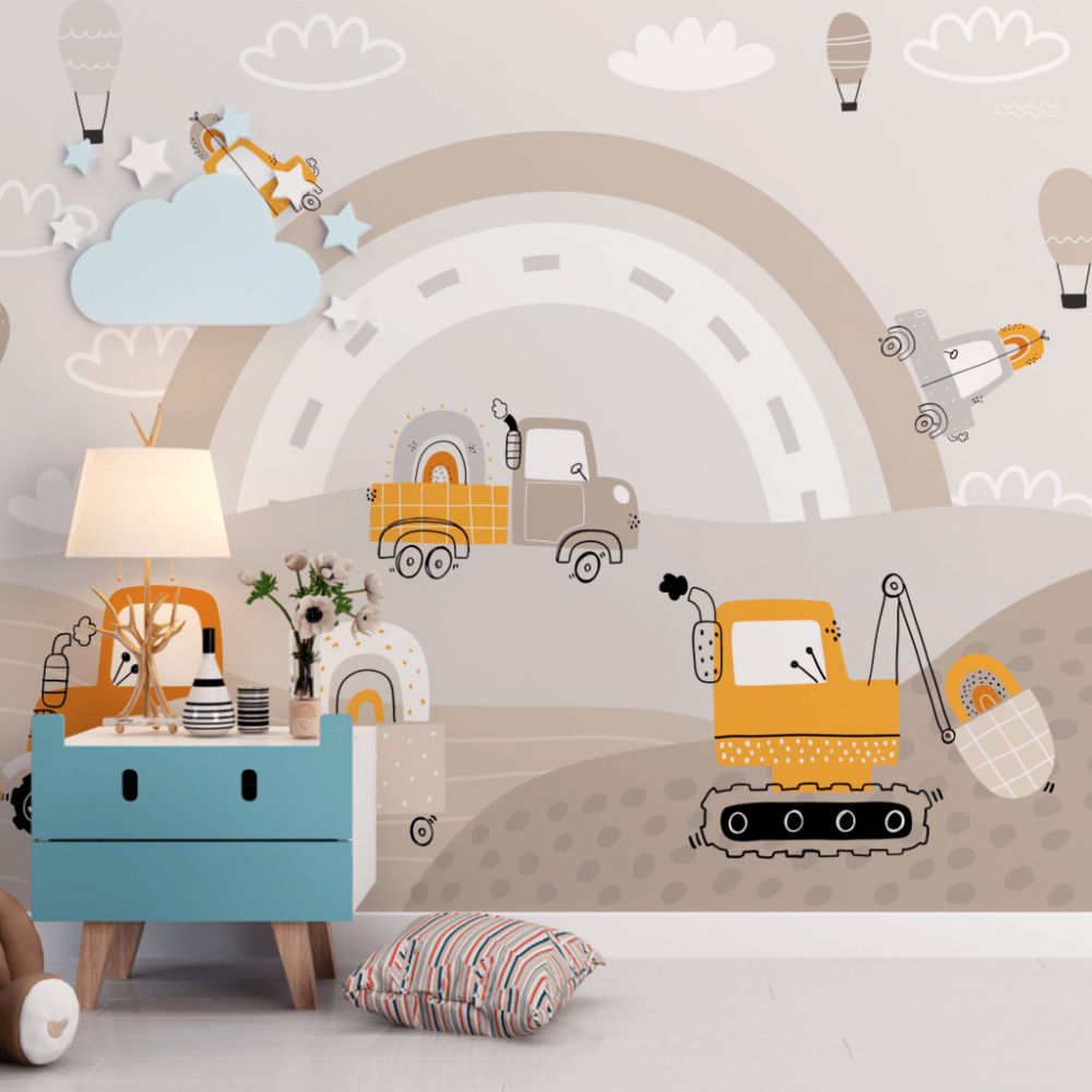 Papel de Parede Personalizado Céu em Construção Papel de Parede Personalizado Céu em Construção