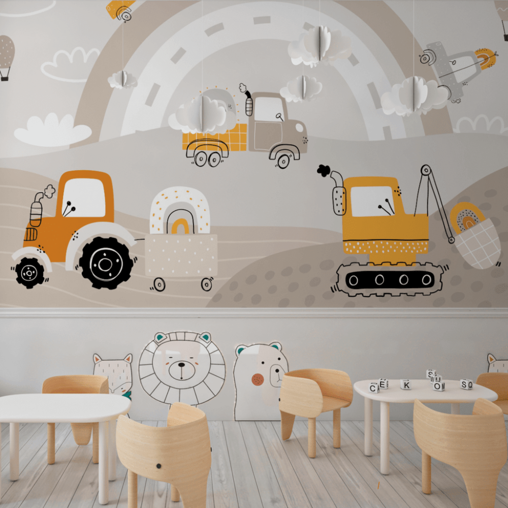 Papel de Parede Personalizado Céu em Construção Papel de Parede Personalizado Céu em Construção