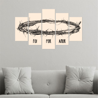 Quadro Mosaico Foi por Amor