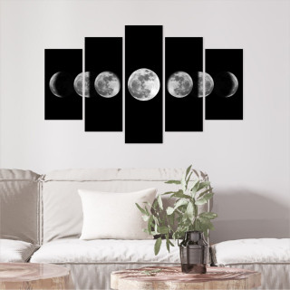 Quadro Mosaico Fases da Lua