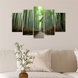 Quadro Mosaico Bambu