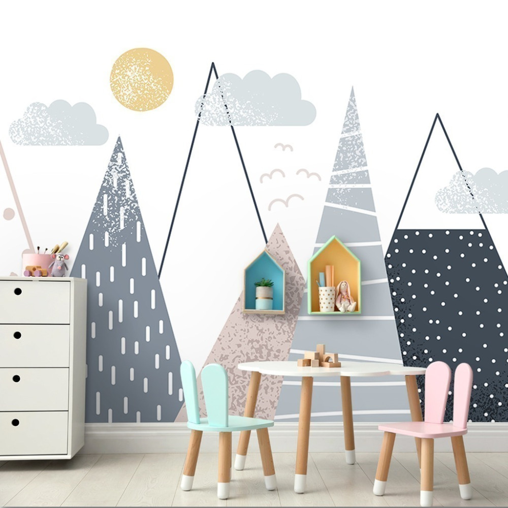 Papel de Parede Personalizado Panorama de Montanhas Papel de Parede Personalizado Panorama de Montanhas