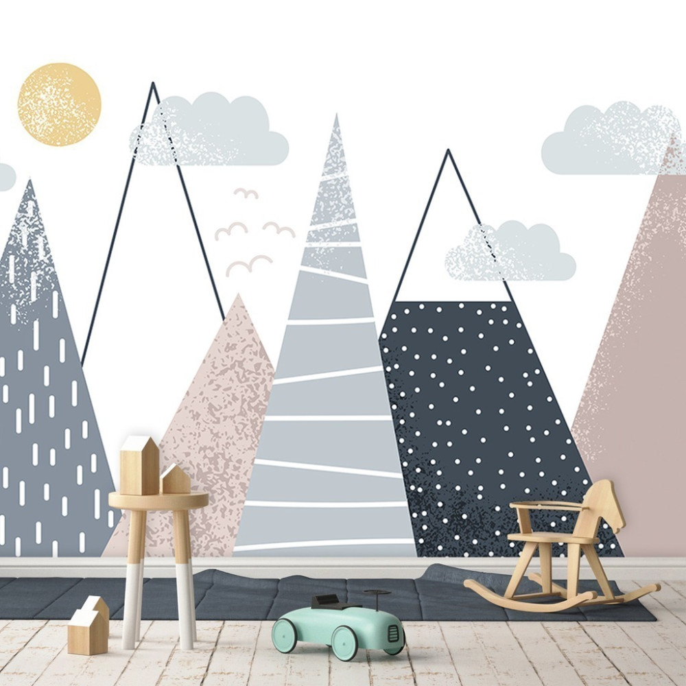 Papel de Parede Personalizado Panorama de Montanhas Papel de Parede Personalizado Panorama de Montanhas