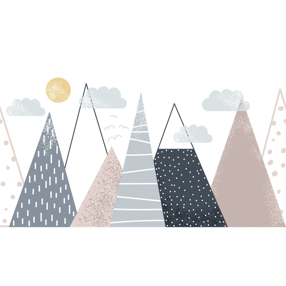 Papel de Parede Personalizado Panorama de Montanhas Papel de Parede Personalizado Panorama de Montanhas