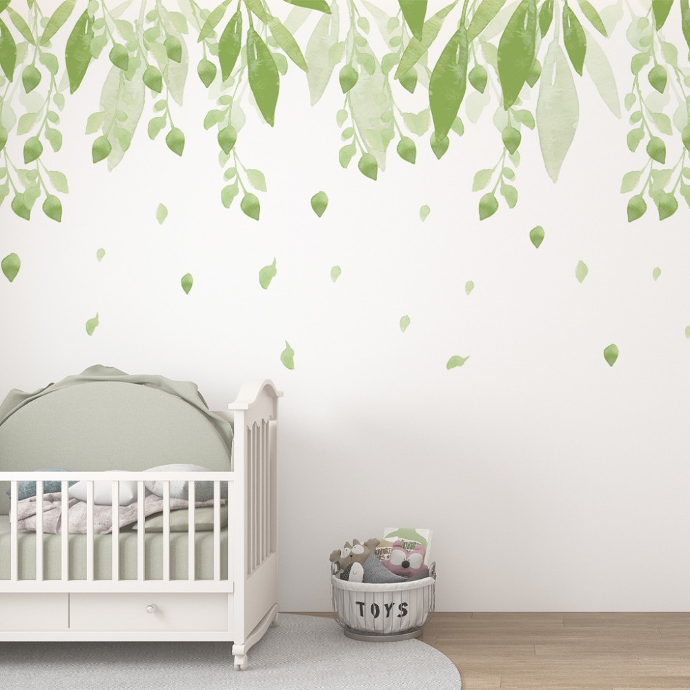 Papel de Parede Personalizado Folhas Tropicais Suave